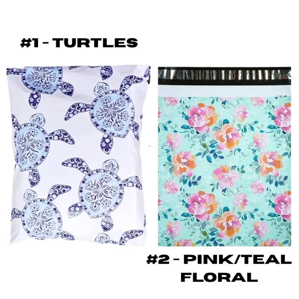 30 Colorful Poly Mailers Pack ~ Choose Your Prints